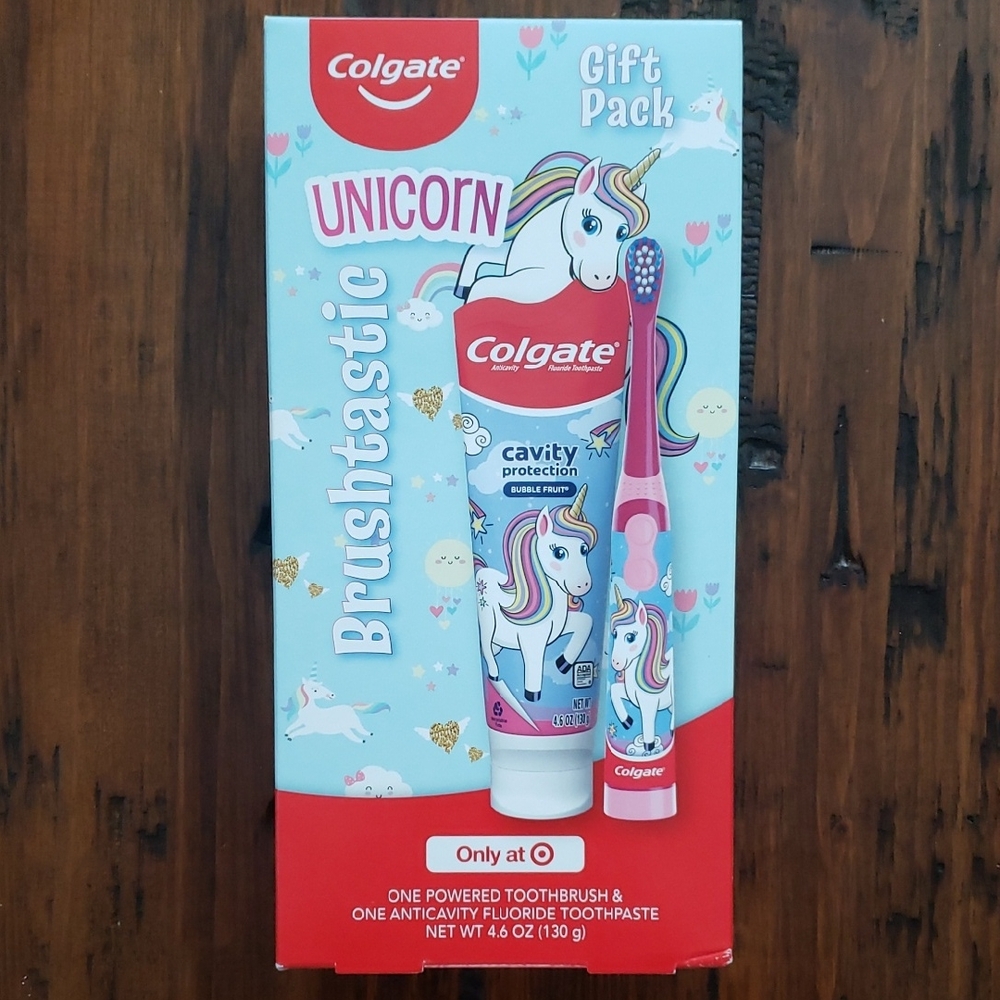 Colgate Unicorn Gift Pack Toothpaste and Powered Toothbrush New Sealed